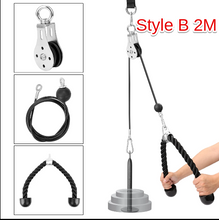 Load image into Gallery viewer, Fitness DIY Gym Pulley Cable System
